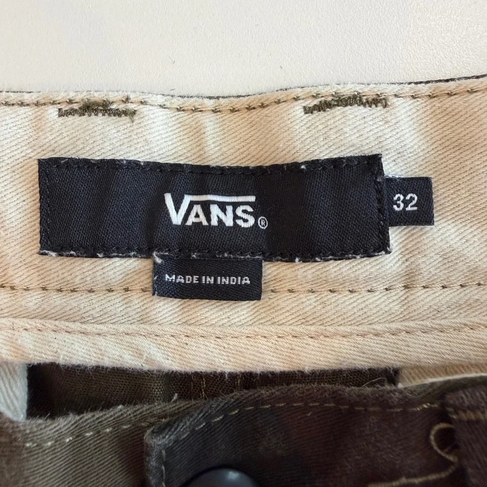 Vans Mens Camo Chino Pants 32 Woodland Camouflage Slim Straight Twill Skater